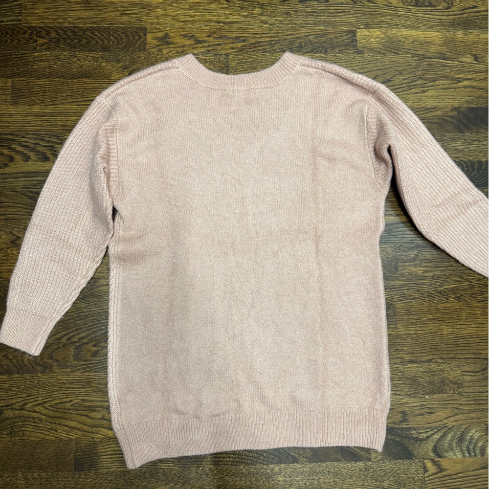 H&M Soft Pink Knit Tunic Sweater, Size: S - Picture 4 of 5